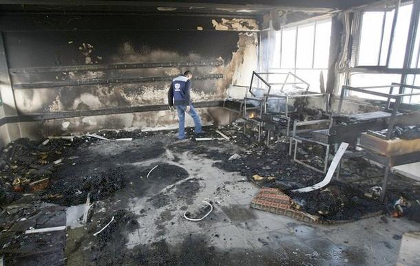 Beit Lahia UN school - white phosphorus 18